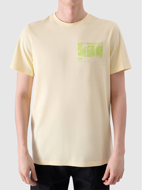 4F 4F T-shirt 4FRSS24TTSHM2106-73S Giallo Regular Fit