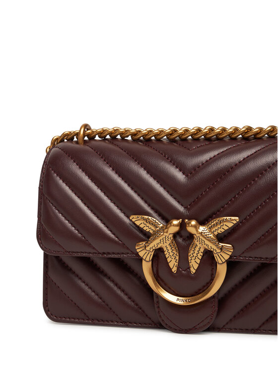 PINKO PINKO Torebka Love One Mini Dc PE 25 PCPL 100074 A0F1 Fioletowy