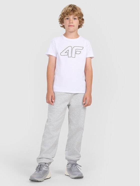 4F 4F T-shirt 4FJWMM00TTSHM2331 Bianco Regular Fit