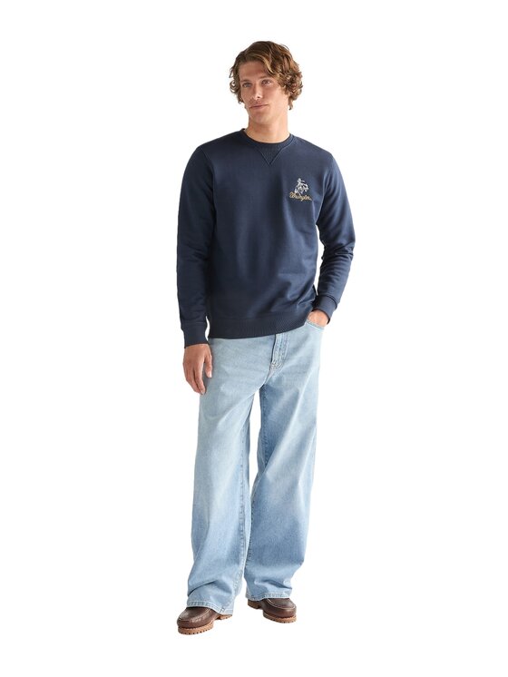 Wrangler Wrangler Bluza 112378019 Niebieski Regular Fit