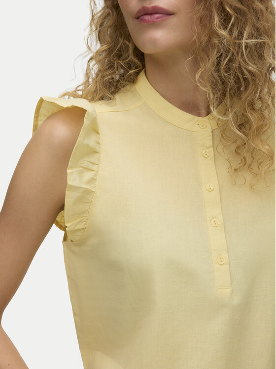 Vero Moda Vero Moda Μπλουζάκι Selma 10345667 Ανοιχτό κίτρινο Regular Fit