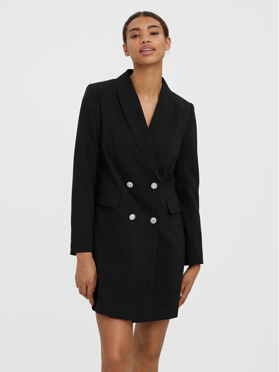 Vero Moda Vero Moda Kokteilinė suknelė Katerine 10277425 Juoda Loose Fit