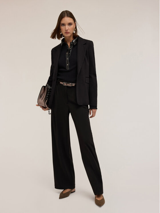 Motivi Motivi Giacca da abito Q758Q000984N033 Nero Regular Fit