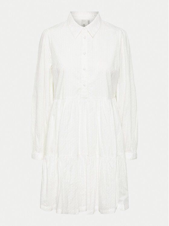 YAS YAS Rochie tip cămașă Tia 26032815 Alb Regular Fit