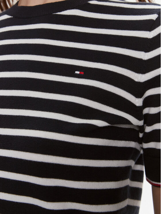 Tommy Hilfiger Tommy Hilfiger Pulover WW0WW38724 Negru Regular Fit