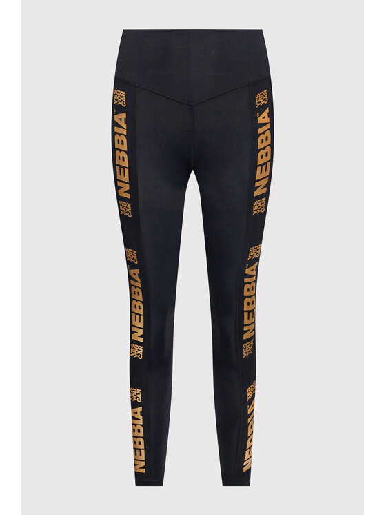 NEBBIA NEBBIA Легінси Gold Classic 801 Чорний Slim Fit