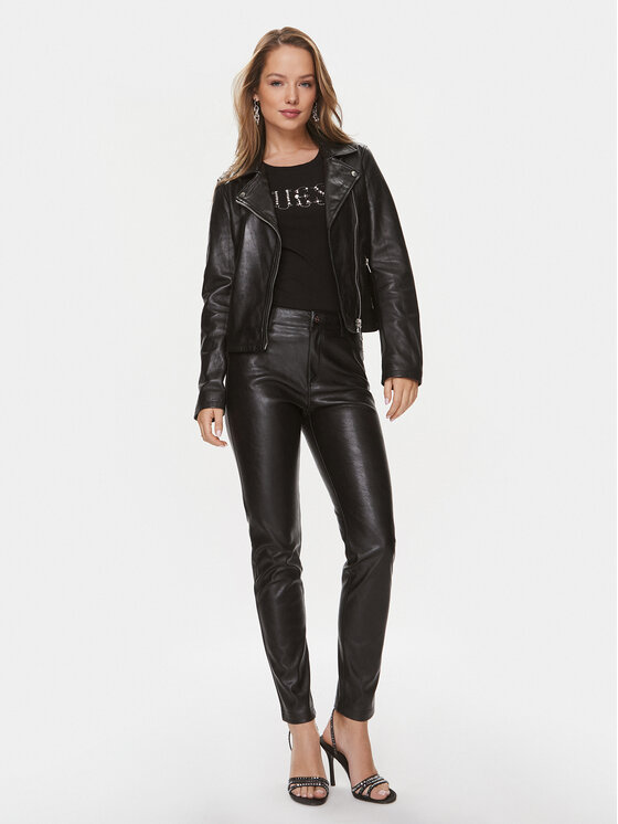 Guess Guess Prijelazna jakna W3BL83 L0O00 Crna Regular Fit