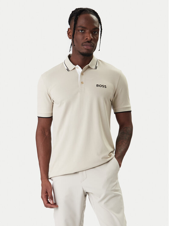 BOSS Tricou polo Paddy Pro 50469102 Bej Regular Fit