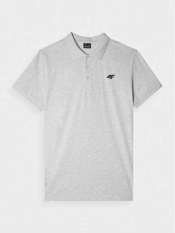 4F 4F Polokošile 4FWMM00TPTSM367-27M Šedá Regular Fit
