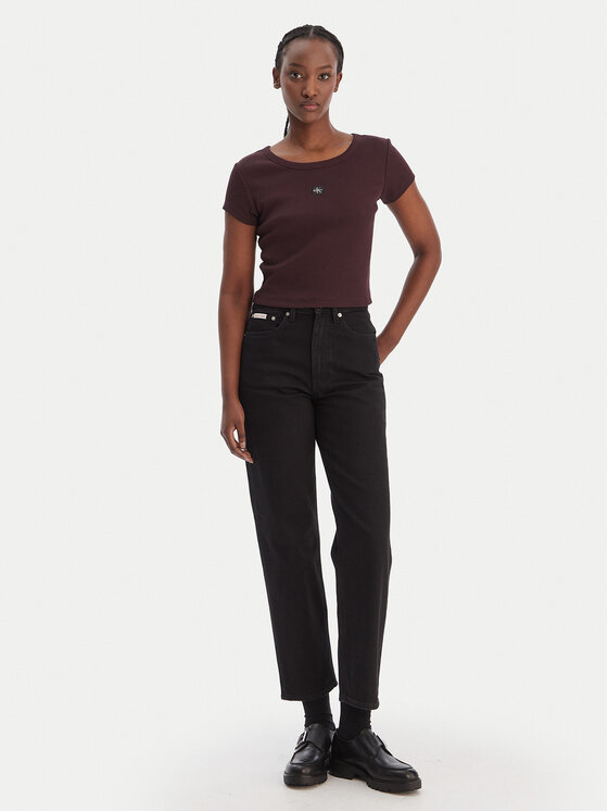 Calvin Klein Jeans Calvin Klein Jeans Farmer LV047E734G Fekete Taper Fit