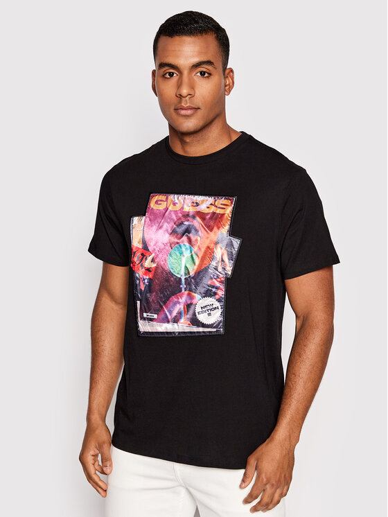 T-shirt Bsc Magazine M2YI03 K9RM1 Nero Regular Fit...