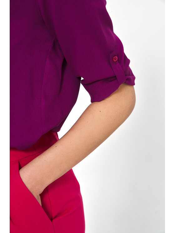 NIFE NIFE Halenka B184 Fialová Regular Fit