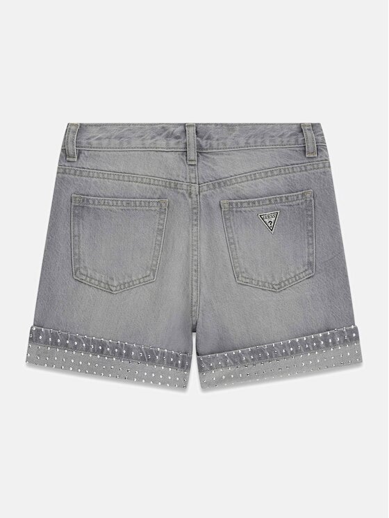 Guess Kids Guess Kids Kalhoty z materiálu 181319 Šedá Regular Fit