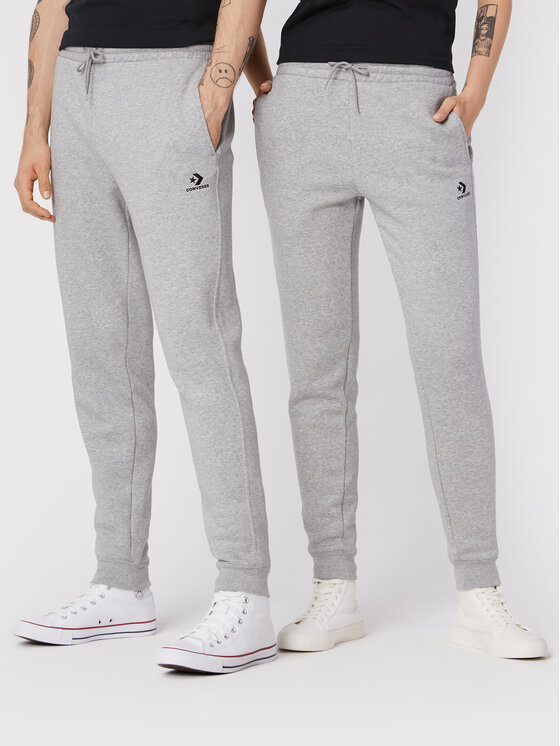 Converse Долнище анцуг Unisex Go-To Embroidered Star Chevron 10024521-A05 Сив Standard Fit