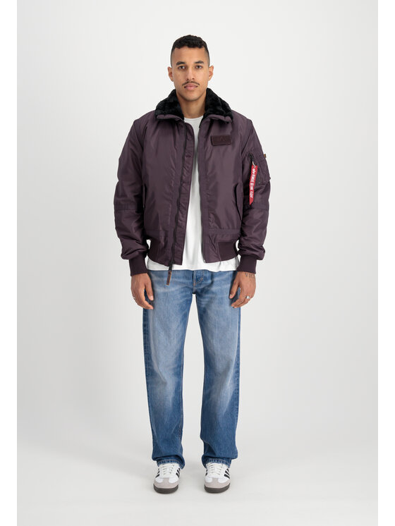Alpha Industries Alpha Industries Kurtka bomber B-15 III TT Two Tone Bomber Jacket Fioletowy Regular Fit
