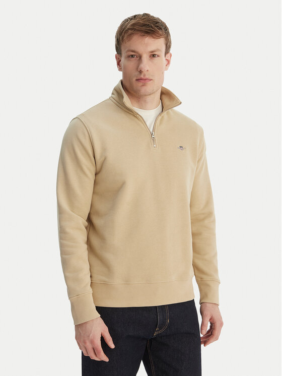 Gant Gant Суитшърт Shield 2008005 Бежов Regular Fit