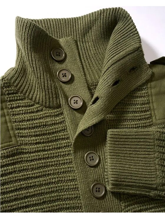 Brandit Brandit Sweter 5027.1 Zielony Regular Fit