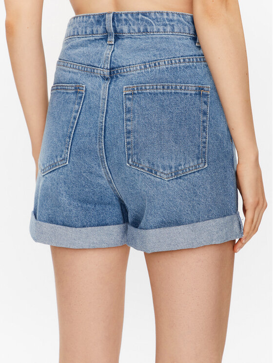 Pantaloncini di jeans EDT6803001 Blu Loose Fit