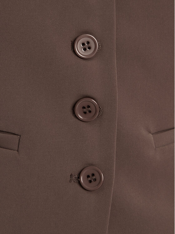 BARDOT BARDOT Weste Azilla Button 60003TB Braun Regular Fit