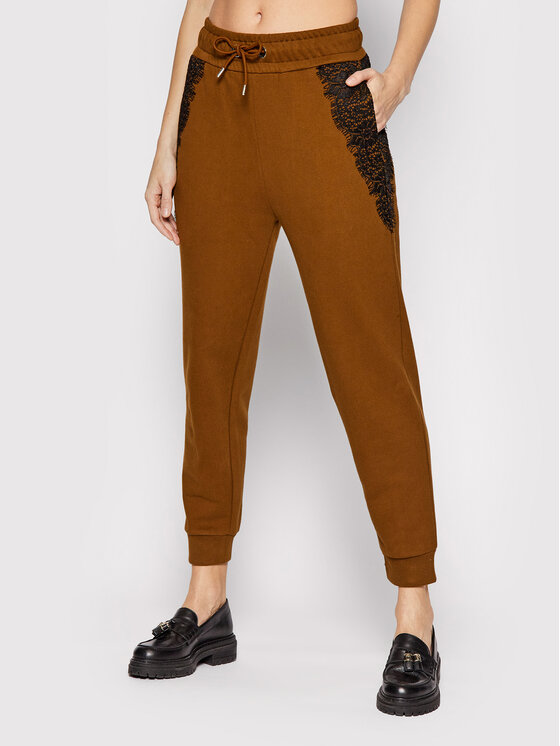Pantaloni da tuta Emonis 50465083 Marrone Regular