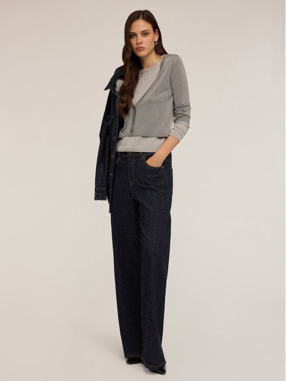 Motivi Motivi Cardigan M371W003454N0V3 Grigio Regular Fit
