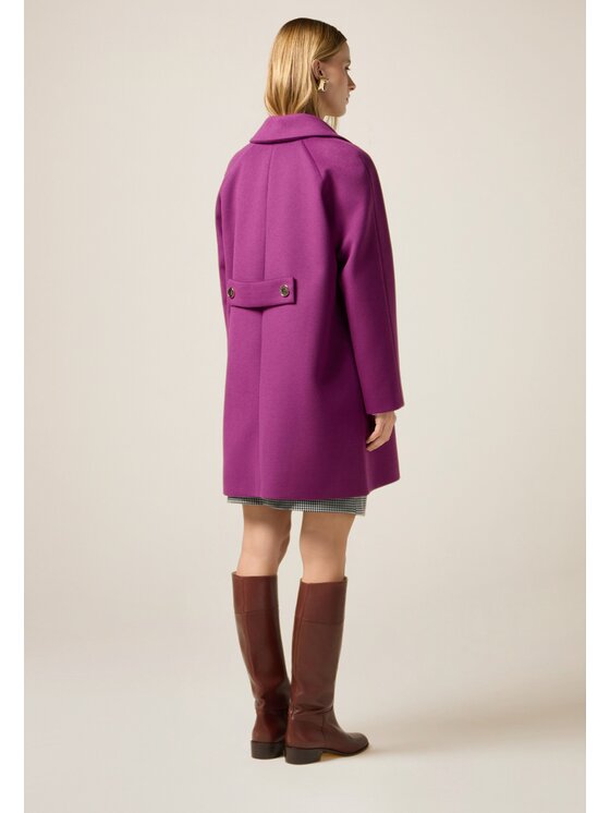 Oltre Oltre Cappotto 8164J000236N009 Viola Baggy Fit