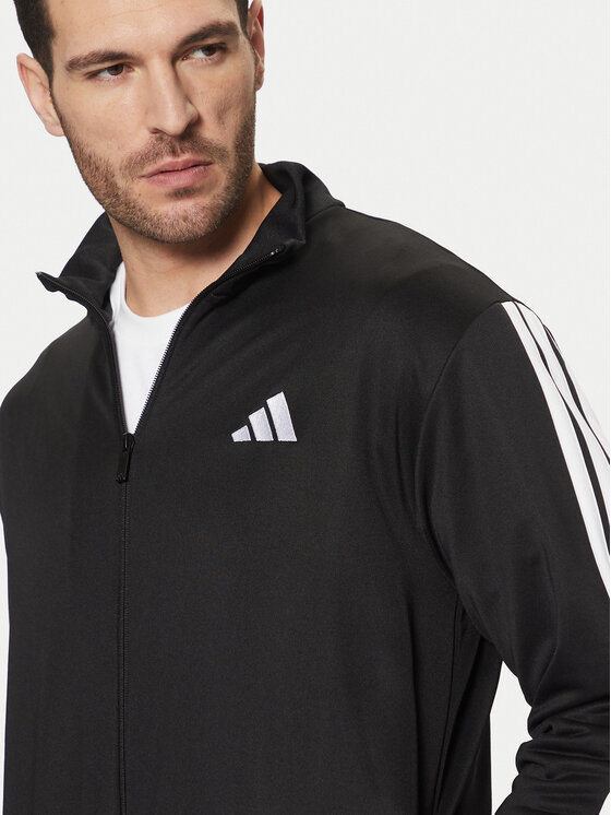 adidas adidas Trenerka Sportswear Basic 3-Stripes JC5375 Crna Regular Fit
