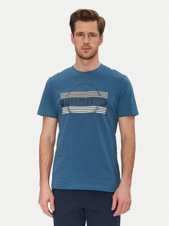 Blend Blend T-Shirt 20718276 Niebieski Regular Fit