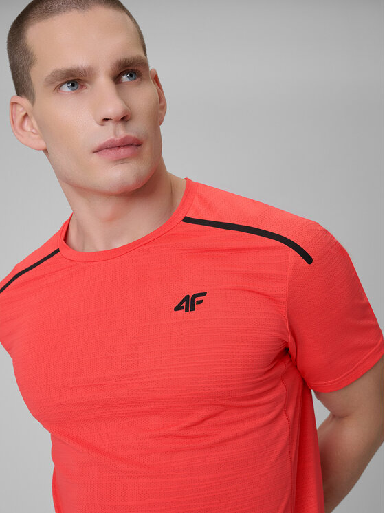 4F 4F Koszulka techniczna active Czerwony Regular Fit