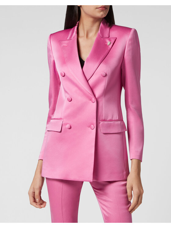 PHILIPP PLEIN PHILIPP PLEIN Marynarka 4543 Różowy Loose Fit