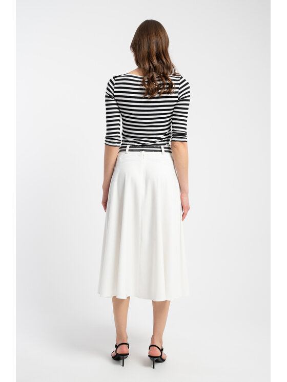 CLICK CLICK Blúzka 72-015 Čierna Skinny Cropped Fit
