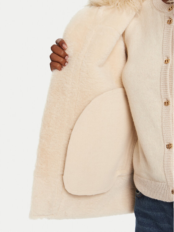 TWINSET TWINSET Jacke aus Kunstleder 252TP2410 Beige Regular Fit
