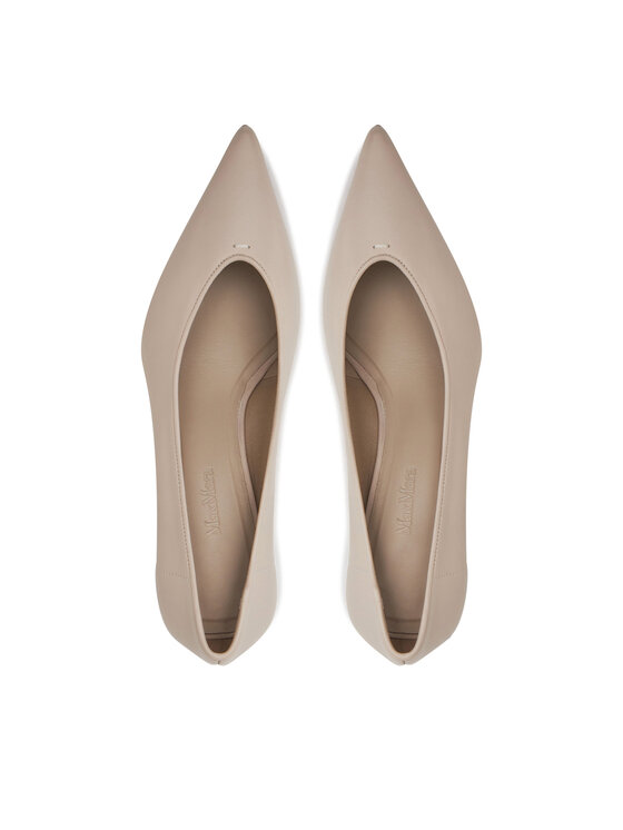 Max Mara Max Mara Pantofi cu toc subțire 2514521151600 Écru