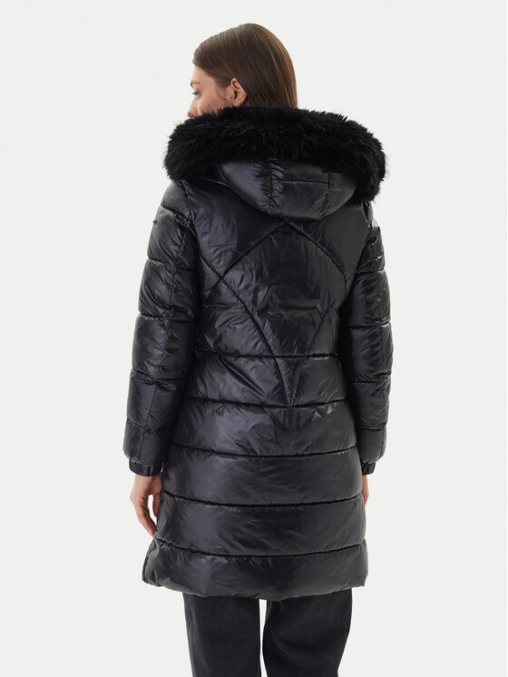 Geox Geox Žieminė striukė Backsie W5628H T3121 F9000 Juoda Regular Fit