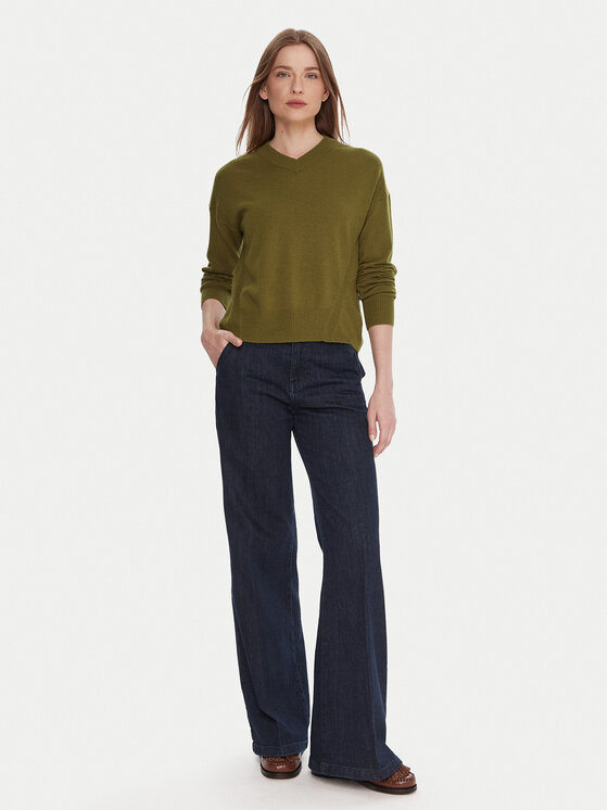United Colors Of Benetton United Colors Of Benetton Sweater 102HD4032 Zöld Relaxed Fit
