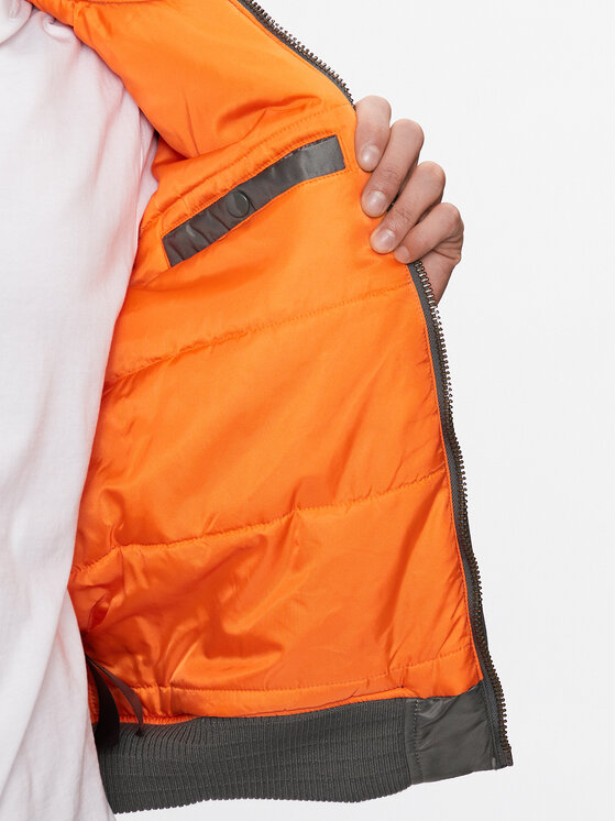 Alpha Industries Alpha Industries Kurtka bomber MA-1 191118 Szary Slim Fit