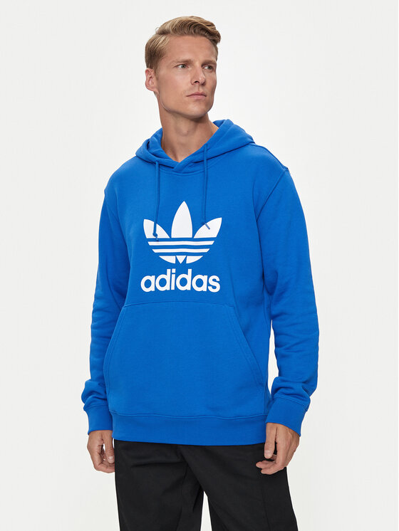 adidas adidas Mikina adicolor Classics Trefoil IZ1855 Modrá Regular Fit