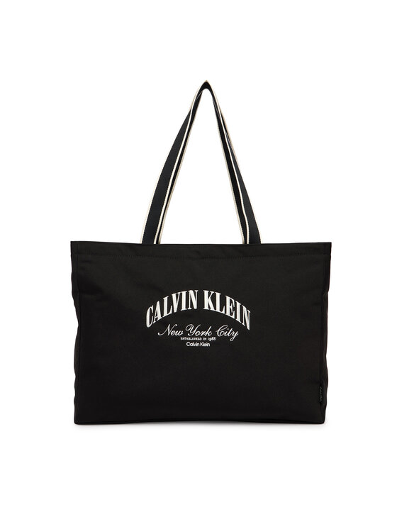 Calvin Klein Calvin Klein Сак Graphic Capsule Tote LV04D3348G Черен
