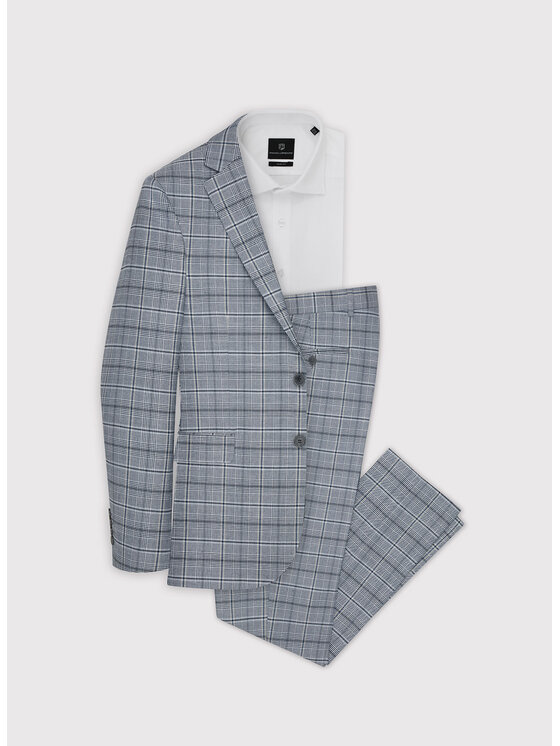Pako Lorente Pako Lorente Spodnie garniturowe P23SF-6G-032 Szary Slim Fit
