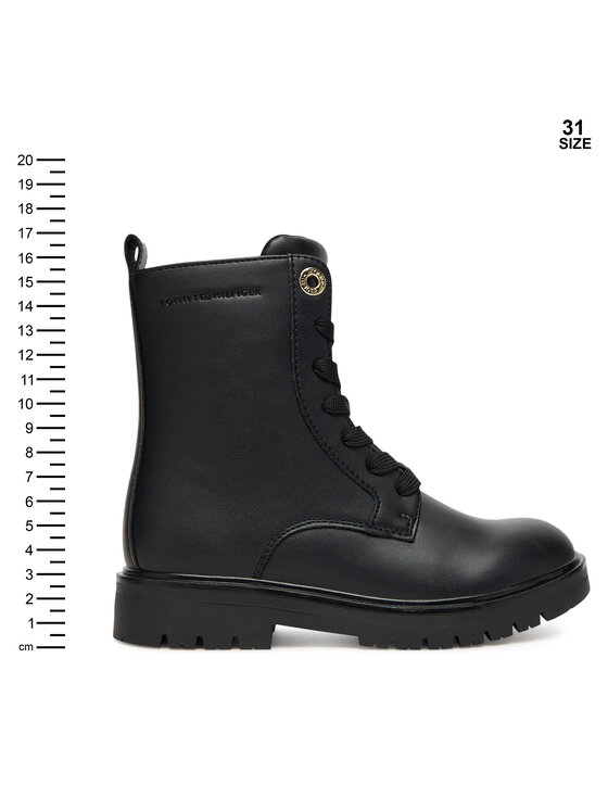 Tommy Hilfiger Tommy Hilfiger Ορειβατικά παπούτσια Lace-Up Bootie T3A5-34012-1355 S Μαύρο