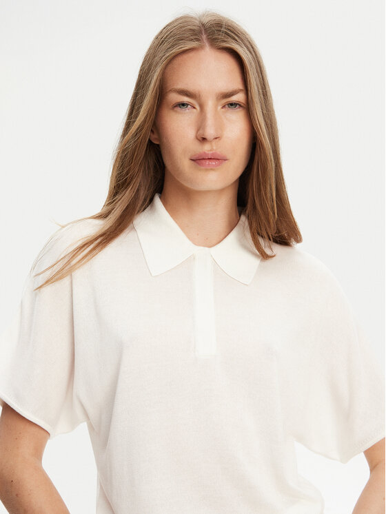 Tommy Hilfiger Tommy Hilfiger Polo WW0WW45652 Εκρού Regular Fit