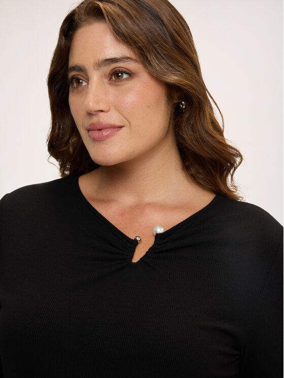 Fiorella Rubino Fiorella Rubino T-Shirt G021L009418N033 Czarny Regular Fit