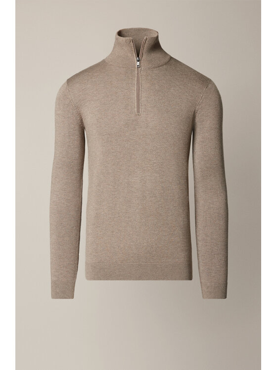 Lancerto Lancerto Sweter Lucan SW073225000076 Beżowy Regular Fit