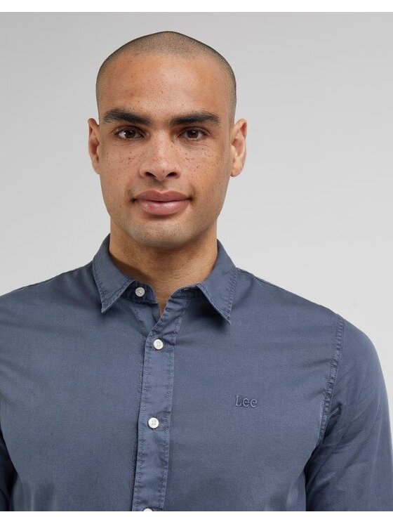 Lee Lee Camicia PATCH Grigio Regular Fit