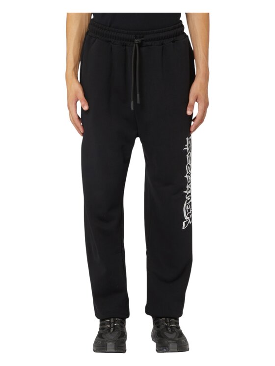 DISCLAIMER DISCLAIMER Spodnie dresowe 24ids54522 Czarny Regular Fit