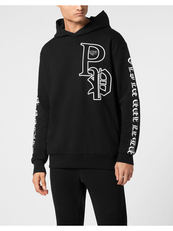 PHILIPP PLEIN PHILIPP PLEIN Mikina 9585 Čierna Regular Fit