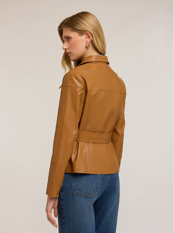 Motivi Motivi Giacca in similpelle R327Q001050N012 Marrone Regular Fit