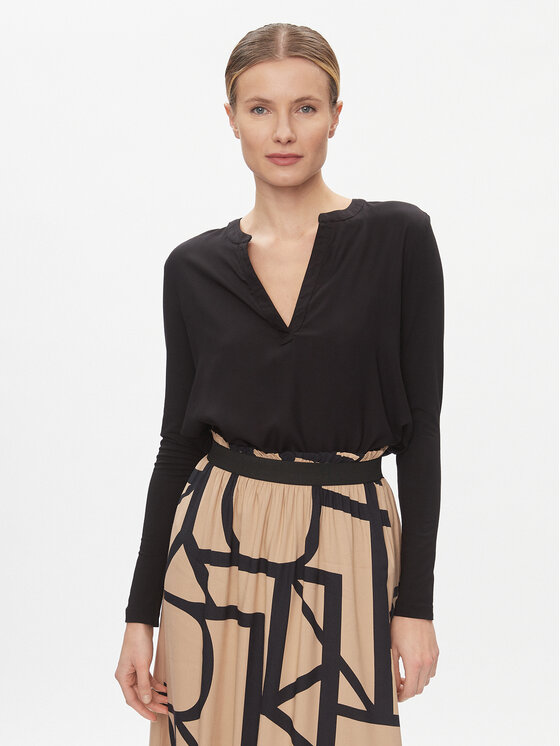 Kaffe Blúzka Calina 10503789 Čierna Regular Fit