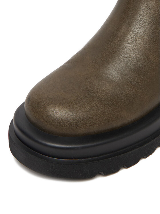 DeeZee DeeZee Gležnjarji Chelsea 7223-1-OLIVE Khaki