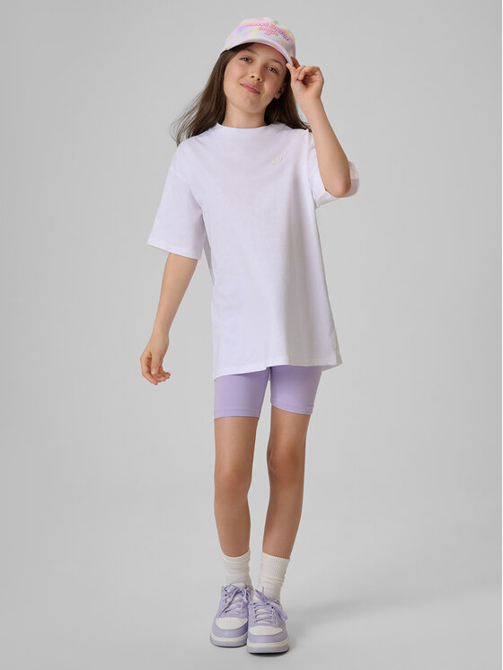 4F 4F T-Shirt SUMMER SPLASH Biały Loose Fit